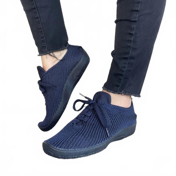 NEW ARCOPEDICO women's ls knitted sneakers in navy - Picture 5 of 5